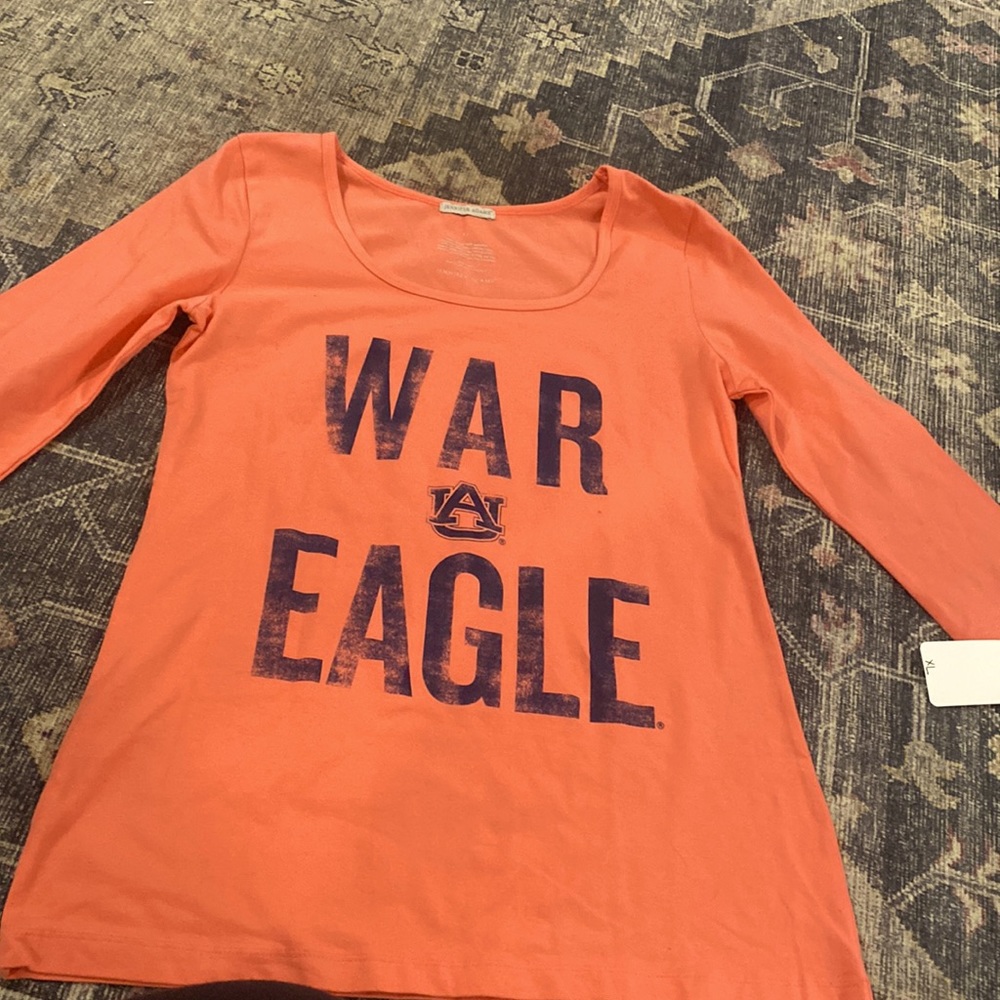 University AUBURN womens top short Sz XL WAR EAGLE new